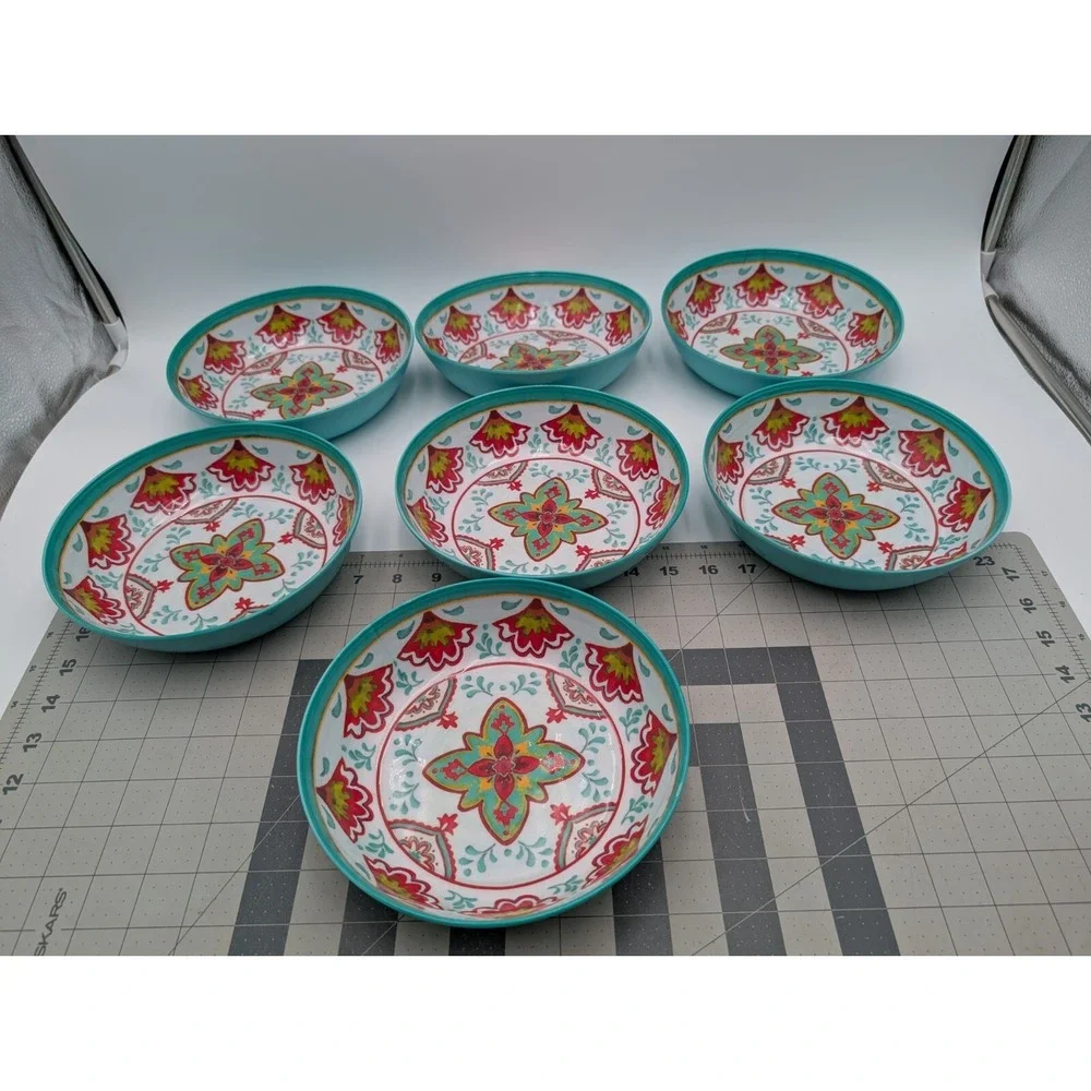 Melamine Cereal Soup Bowl‎ 7.5 Inch Lot of 7